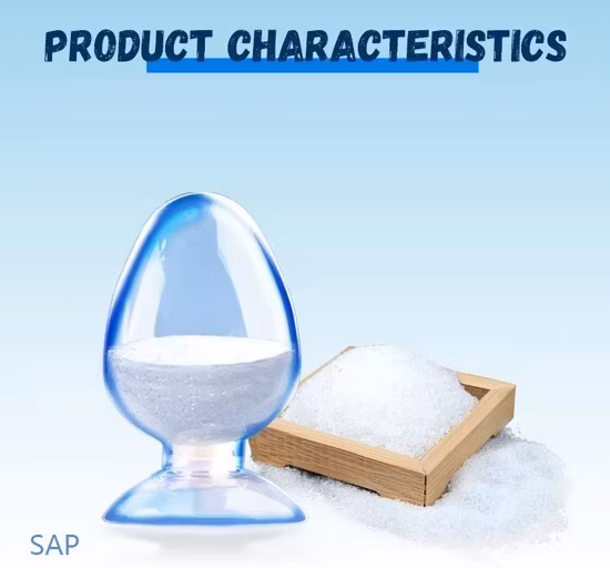 Polvo de savia, hidrogel de poliacrilato de potasio, gel de agua de poliacrilato de sodio, fabricante de polímeros superabsorbentes para agricultura/industria/perforación/minería/cable